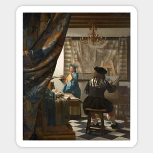 Jan Vermeer - The Art of Painting Sticker